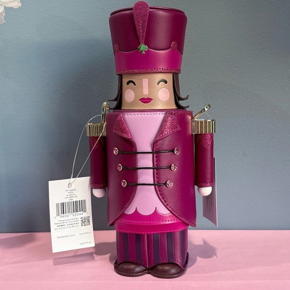 Kate Spade Pink Nutcracker Crossbody Bag Oh What Fun 3D Novelty NWT - Picture 4 of 10